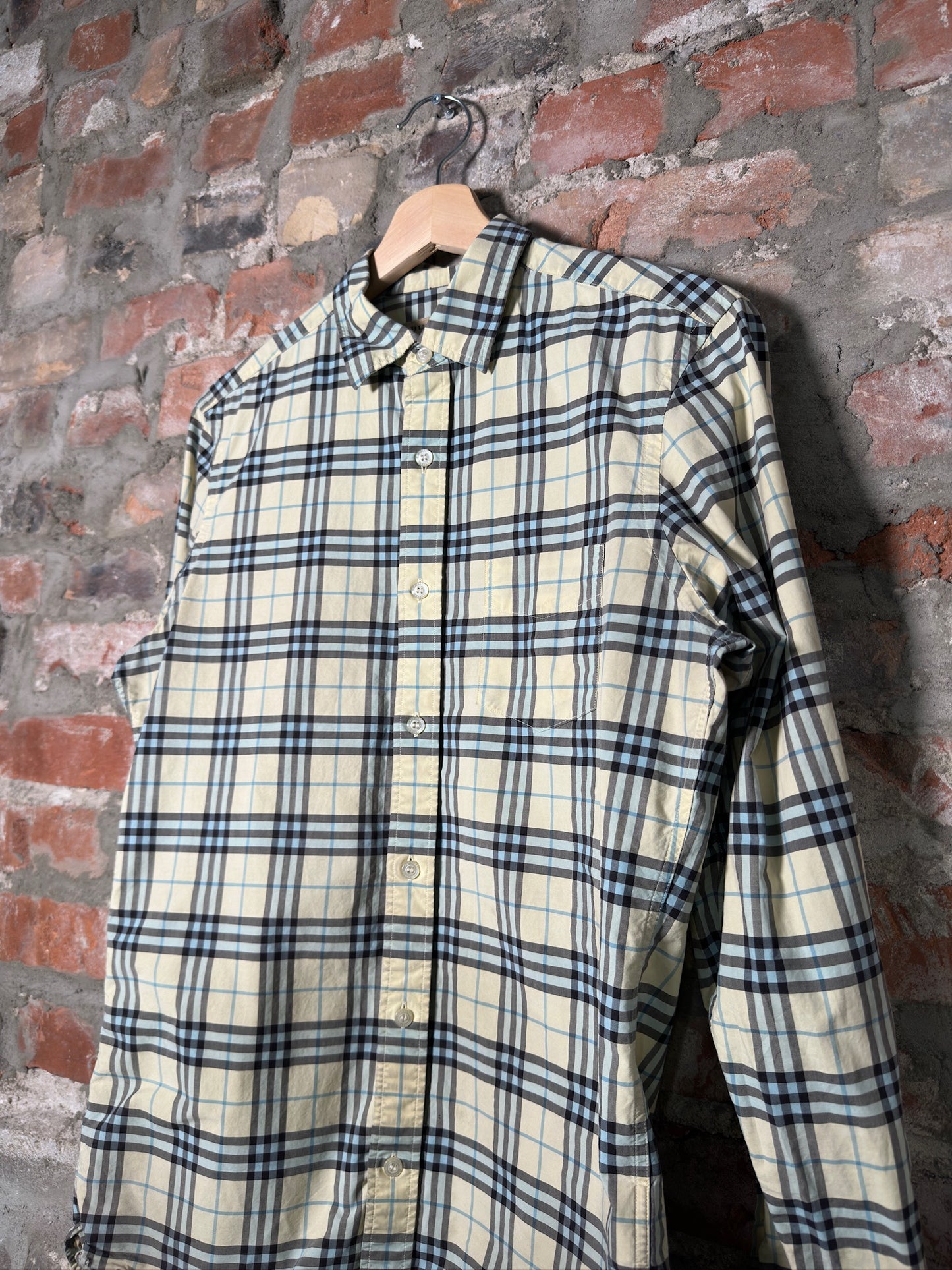 Burberry Button-Up Plaid Shirt Sz S