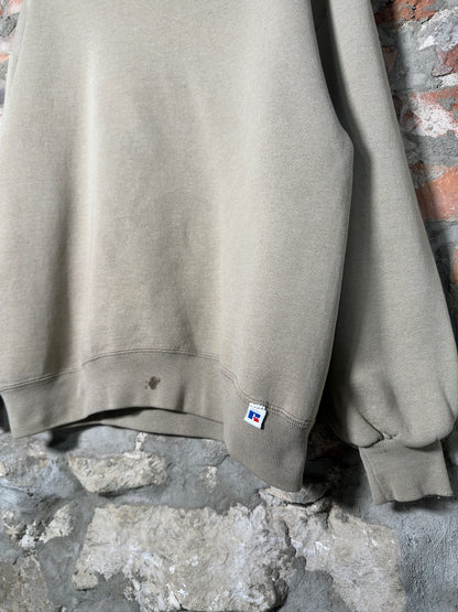 (L) 90s Russell Athletics Taupe Crewneck