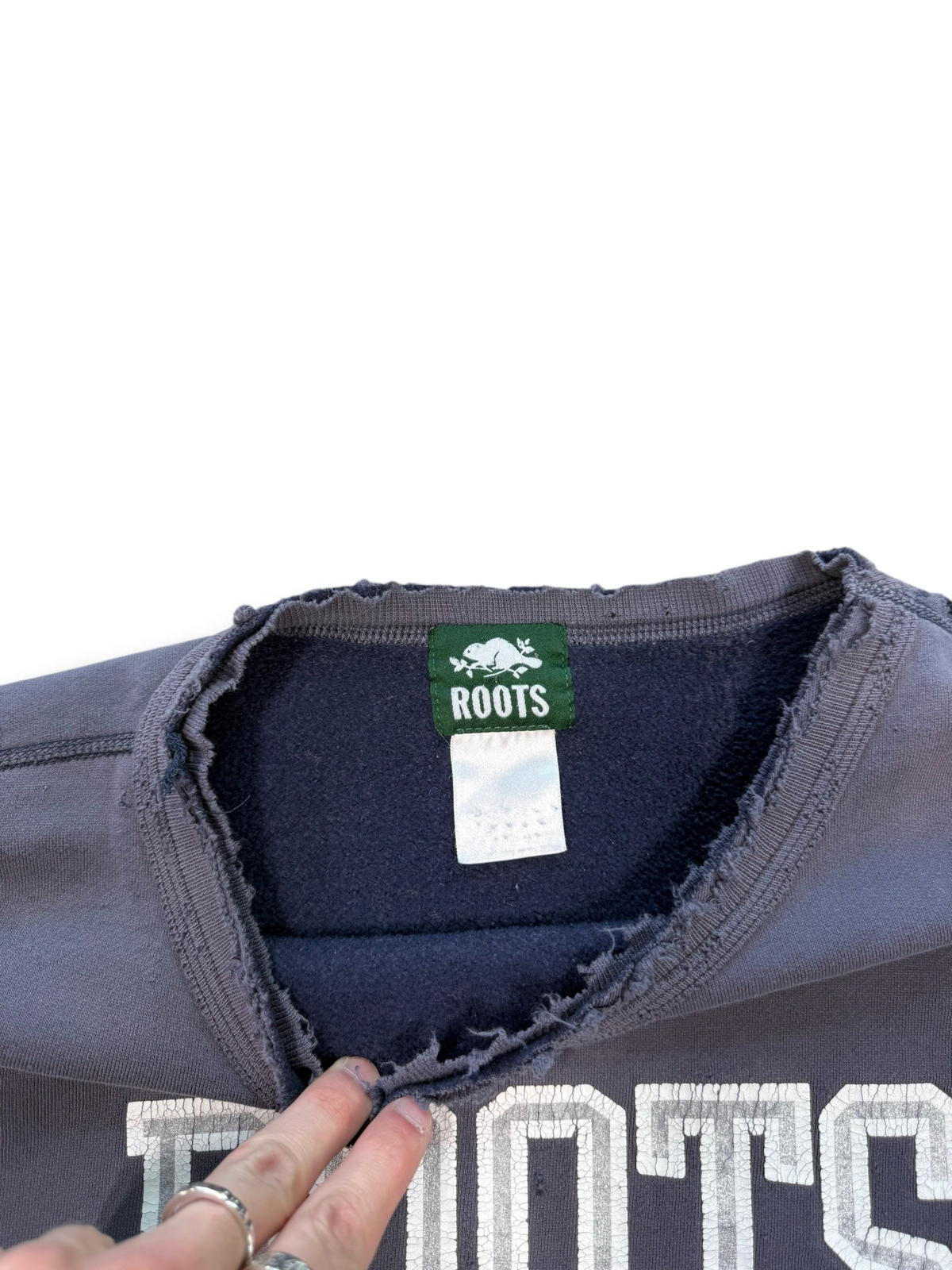 (XL) Vintage Roots Athletics Distressed Sweatshirt