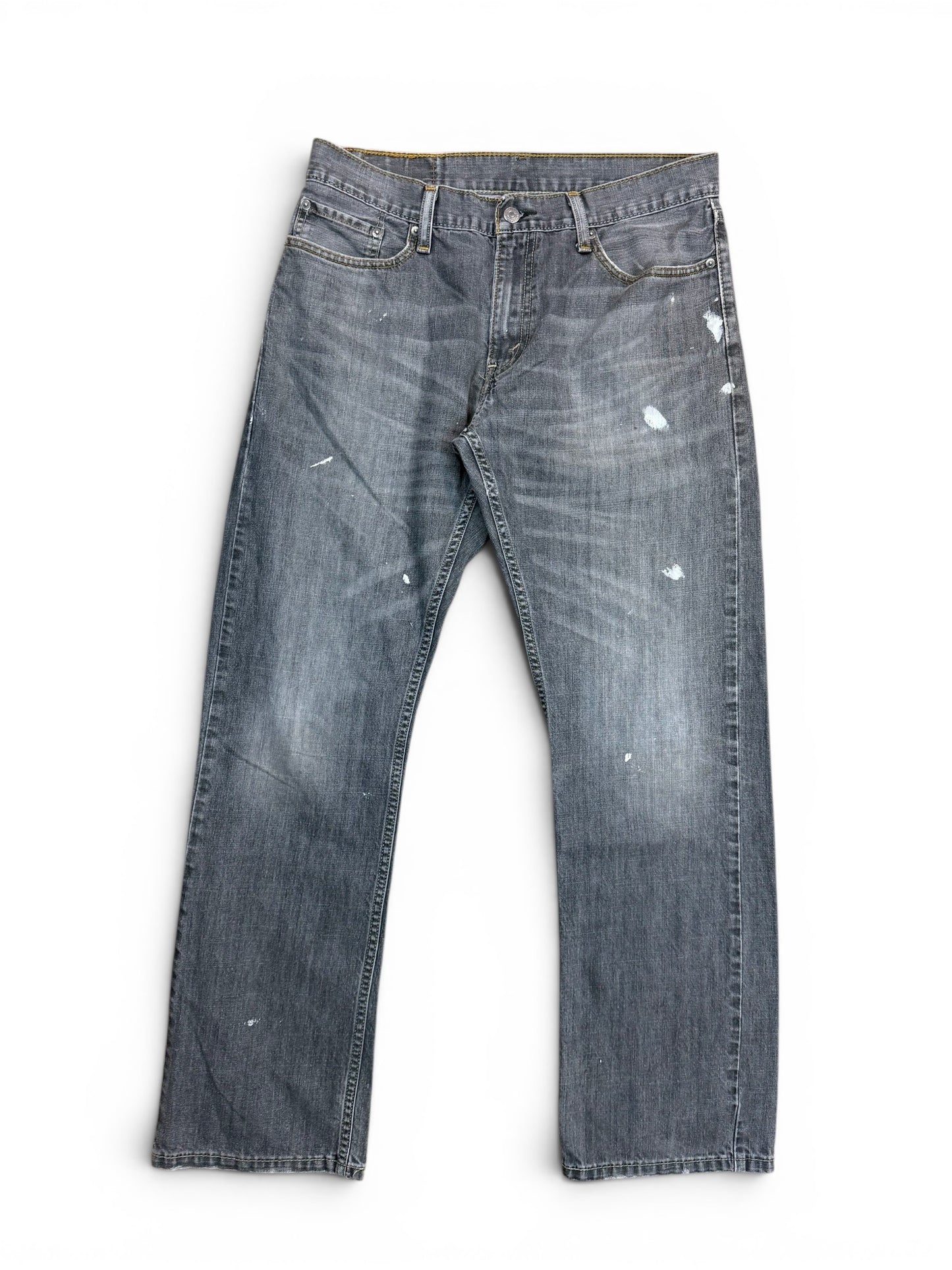 (34") Vinatge Levi's 514 Washed Black Jeans