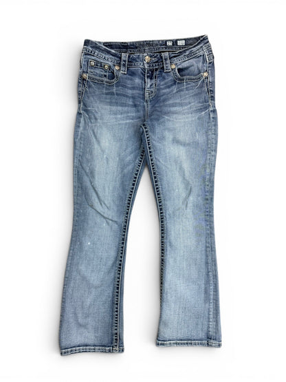 (27W) Vintage Y2K Miss Me Embroidered Mid Rise Boot Jeans