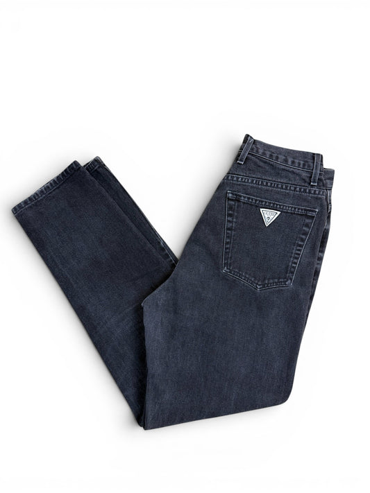 (31") Vintage 90s Guess U.S.A. Black Jeans