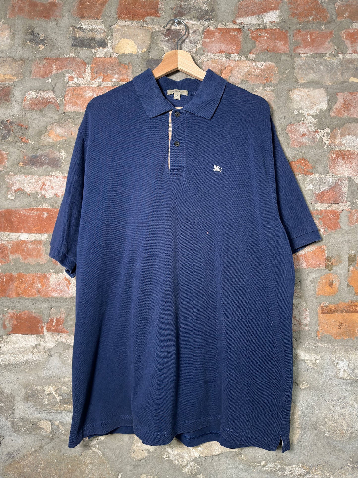 Burberry Polo Shirt Navy Sz XXL