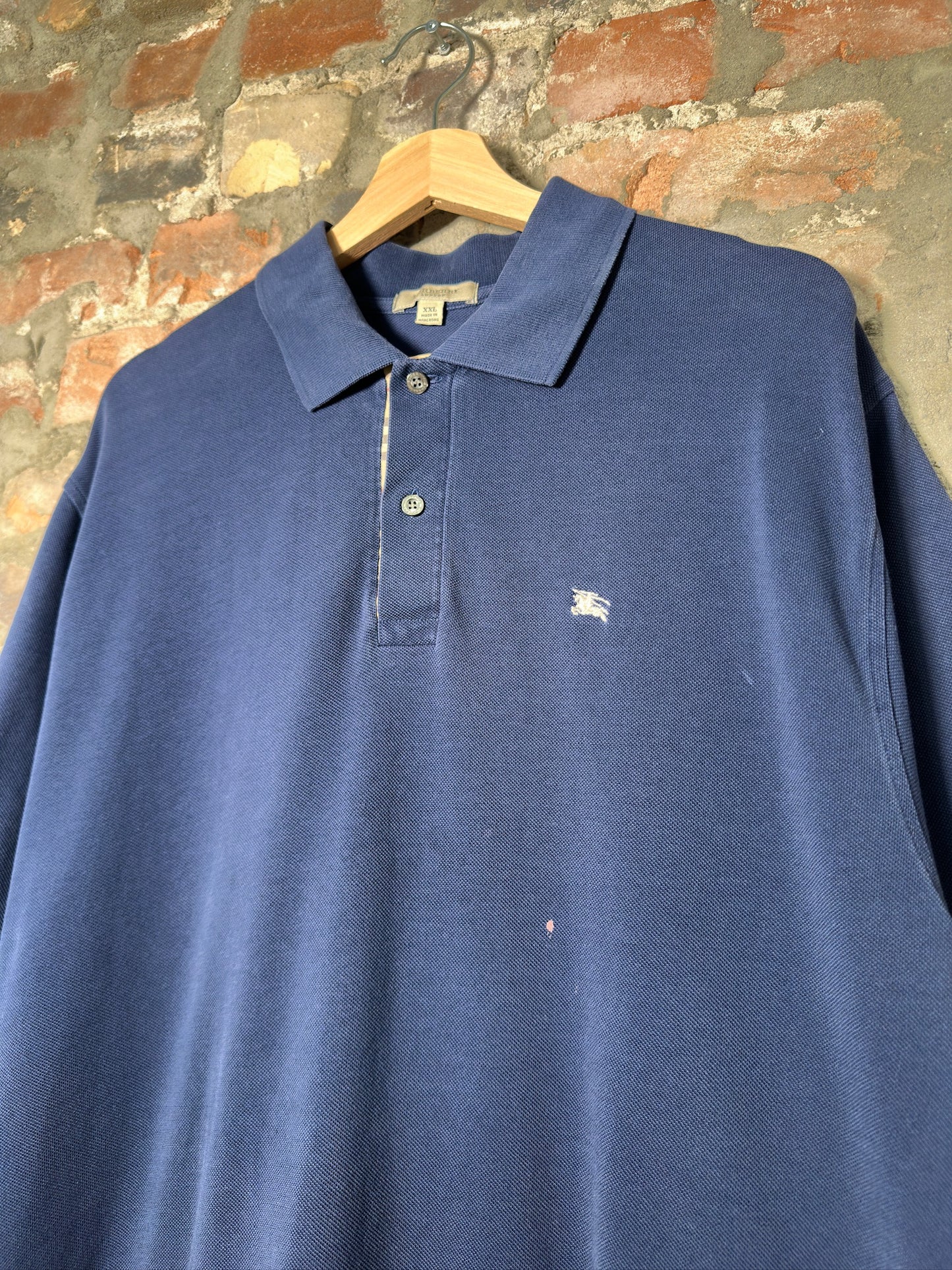 Burberry Polo Shirt Navy Sz XXL