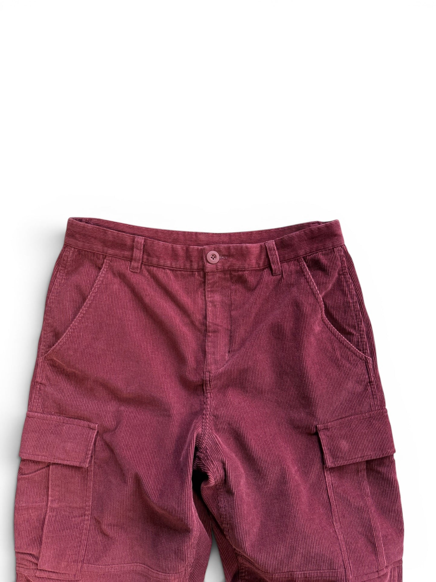 (32W) OVO Burgundy Corduroy Cargo Pants
