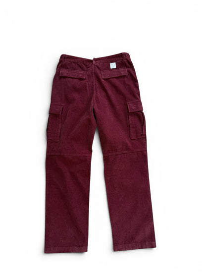 (32W) OVO Burgundy Corduroy Cargo Pants