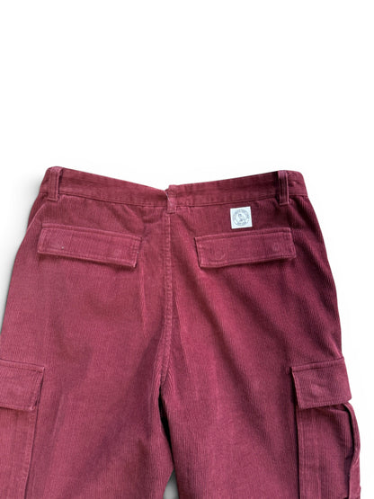 (32W) OVO Burgundy Corduroy Cargo Pants