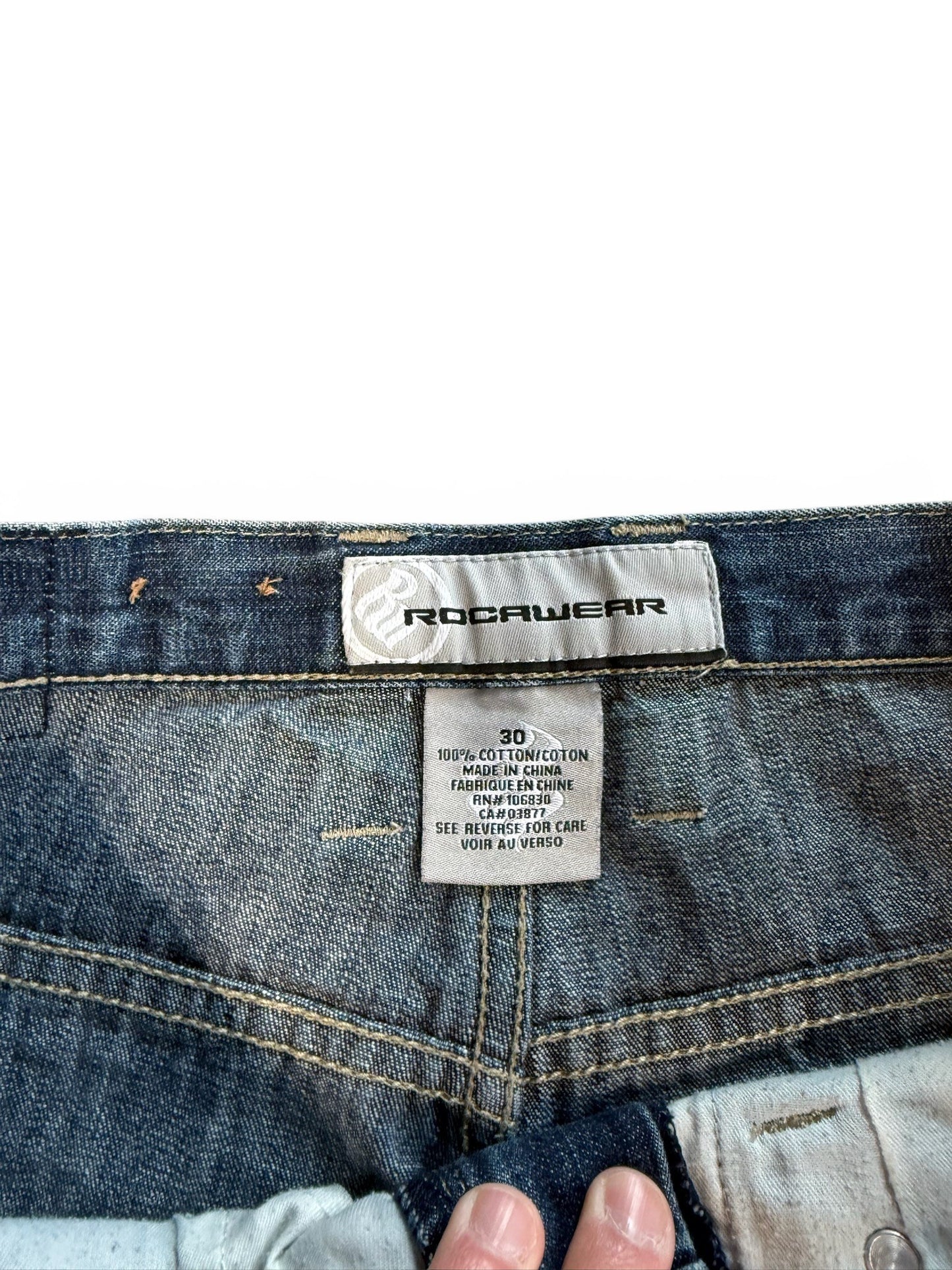 (30W) Vintage Y2K Rocawear Embroidered Jeans