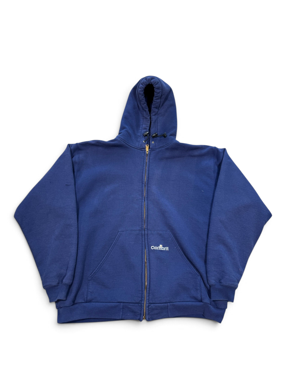 (XXL) Vintage 90s Carhartt Double Lined Navy Zip-Up Hoodie