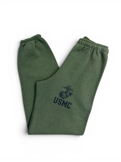 (S) Vintage USMC Army Green Sweatpants