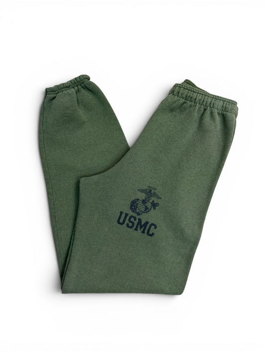 (S) Vintage USMC Army Green Sweatpants