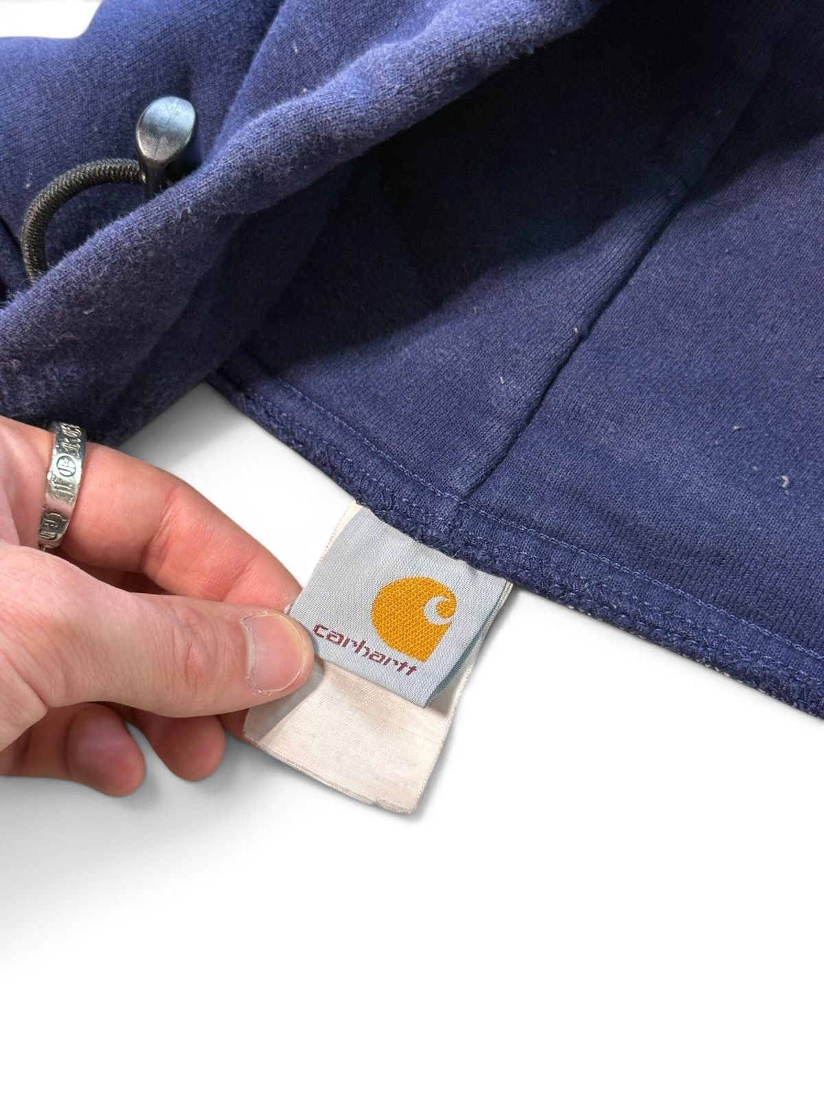 (XXL) Vintage 90s Carhartt Double Lined Navy Zip-Up Hoodie