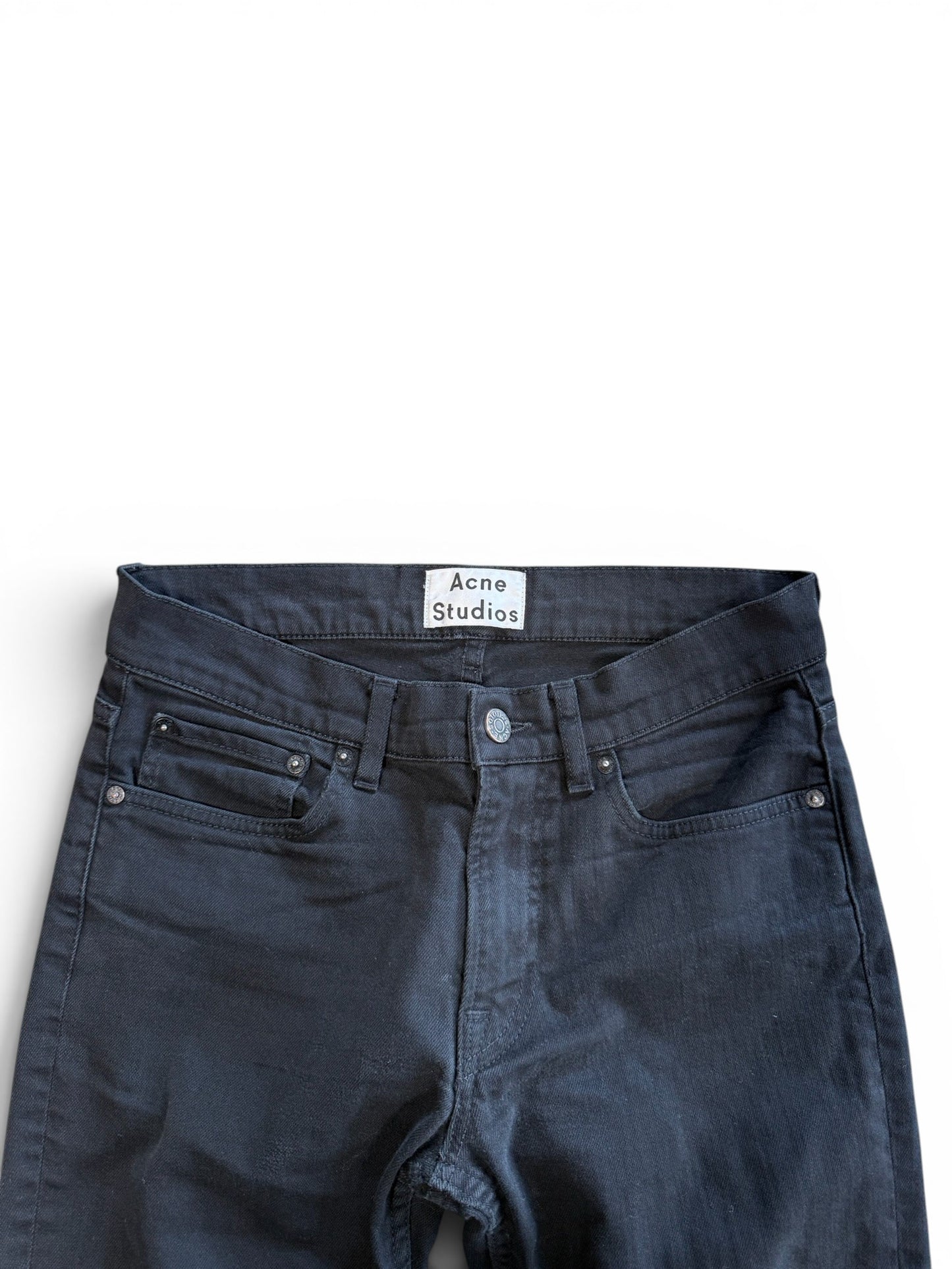 (29W) Acne Studios Ace Stay Cash Black Jeans