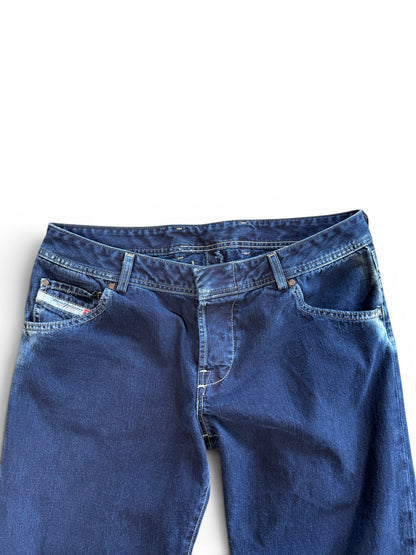 (34W) Y2K Diesel Buckleback Dark Wash Jeans