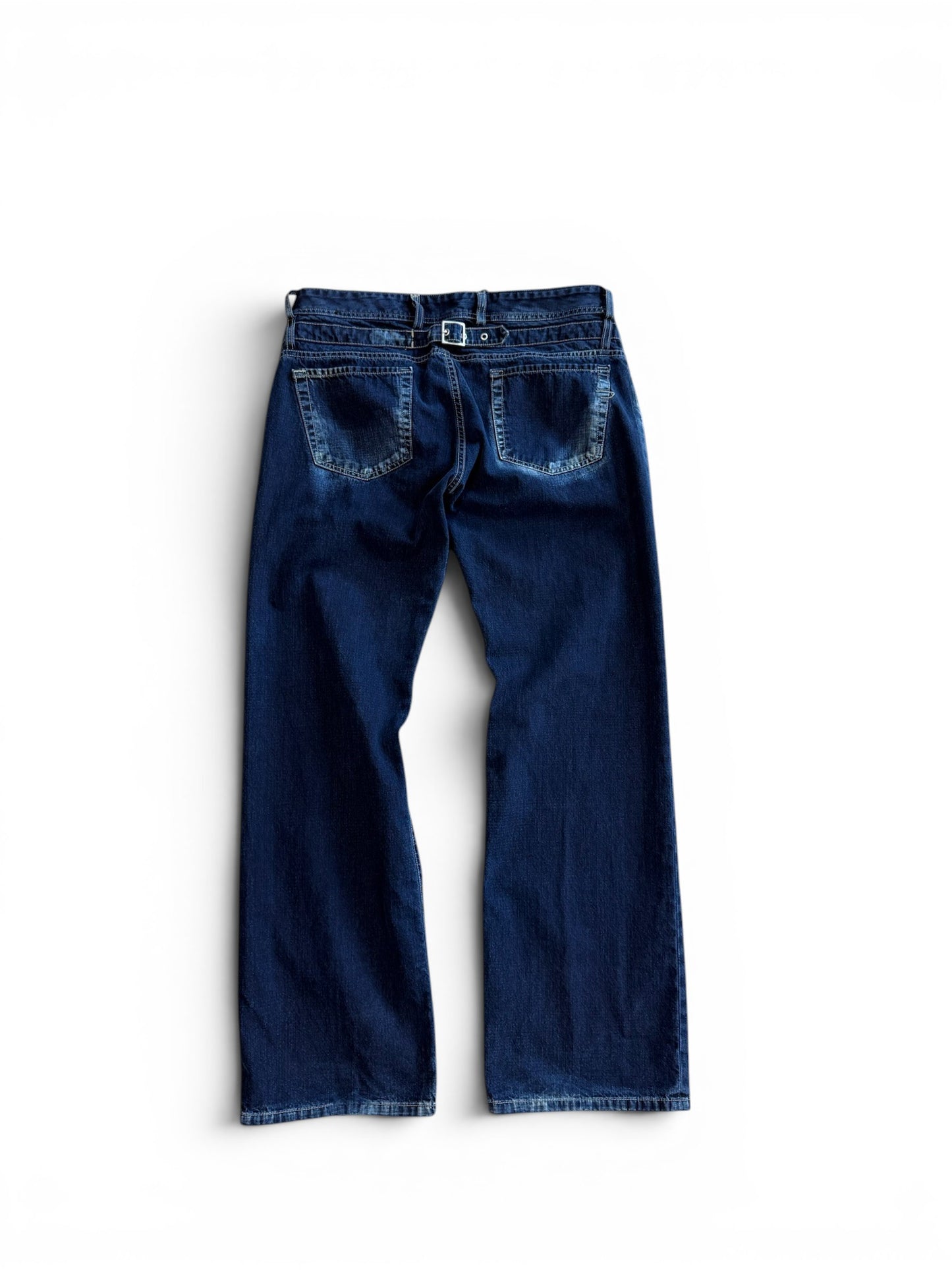 (34W) Y2K Diesel Buckleback Dark Wash Jeans