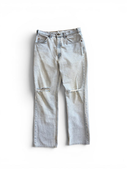 (34W) Vintage Levi Orange Tab Light Wash Jeans
