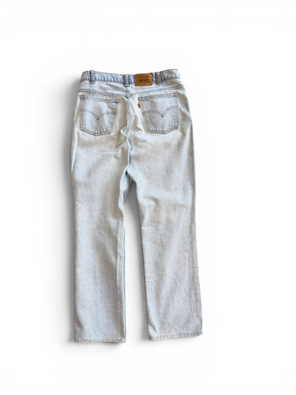 (34W) Vintage Levi Orange Tab Light Wash Jeans