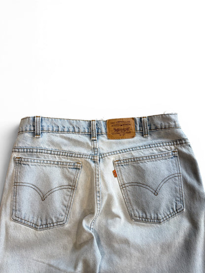(34W) Vintage Levi Orange Tab Light Wash Jeans
