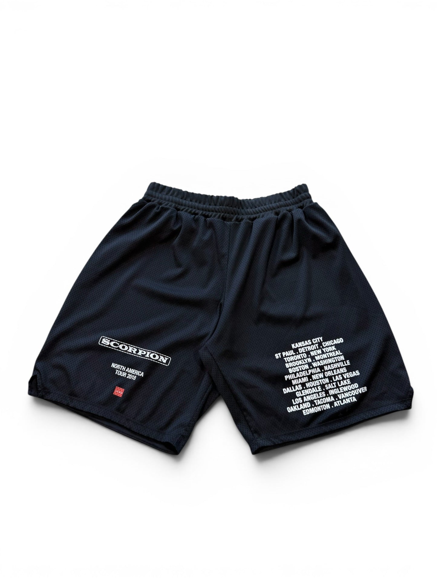 (XXL) Drake Scorpion Promo Black Mesh Shorts