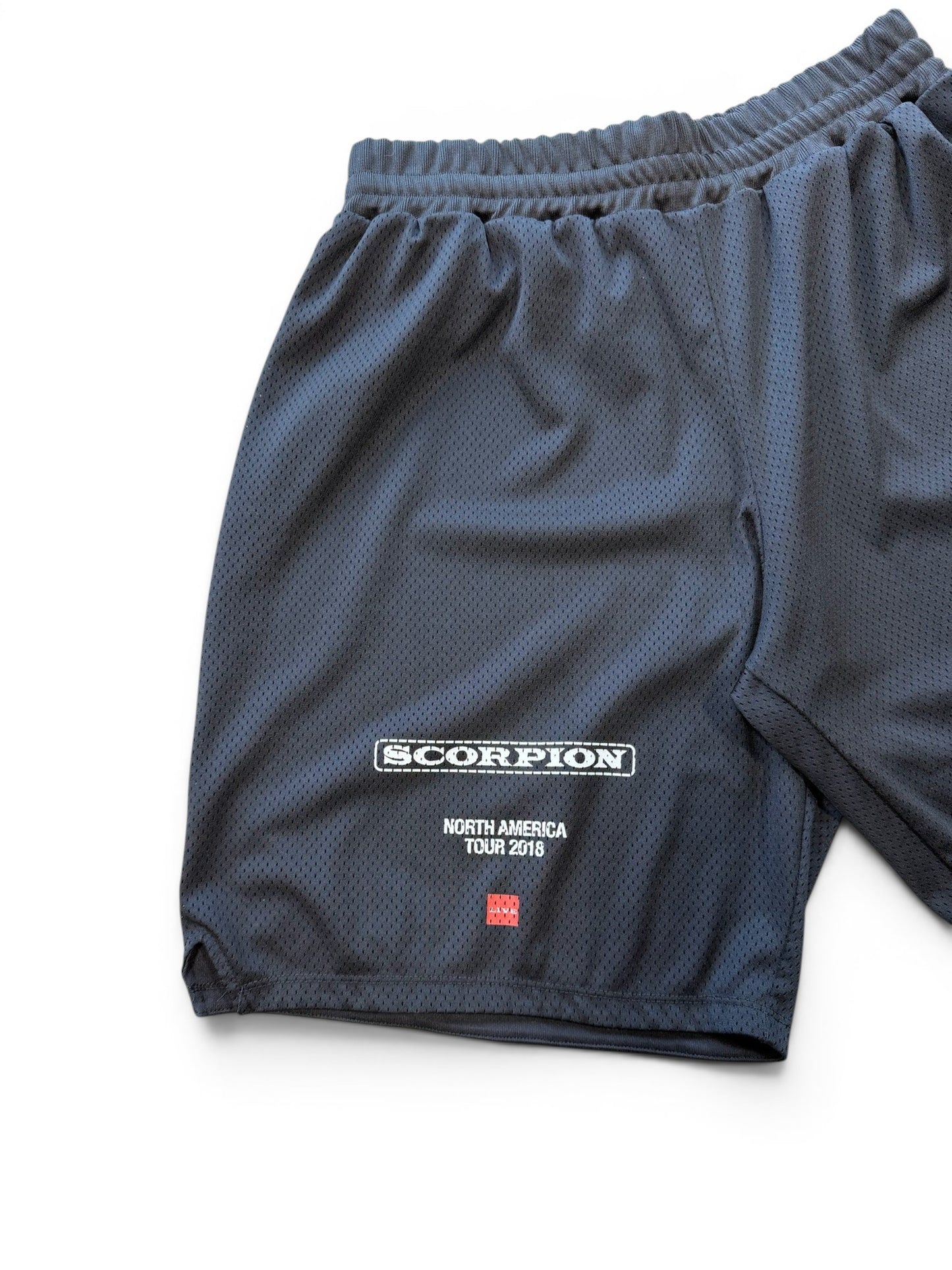 (XXL) Drake Scorpion Promo Black Mesh Shorts