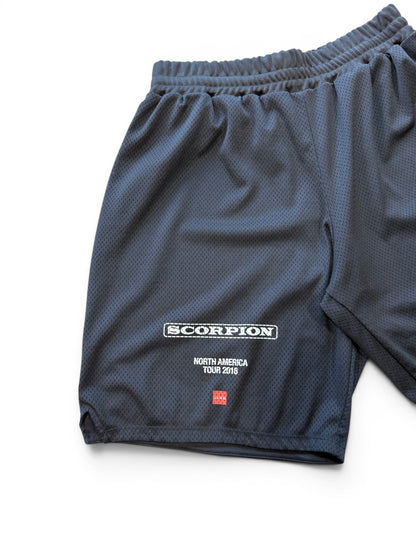 (XXL) Drake Scorpion Promo Black Mesh Shorts