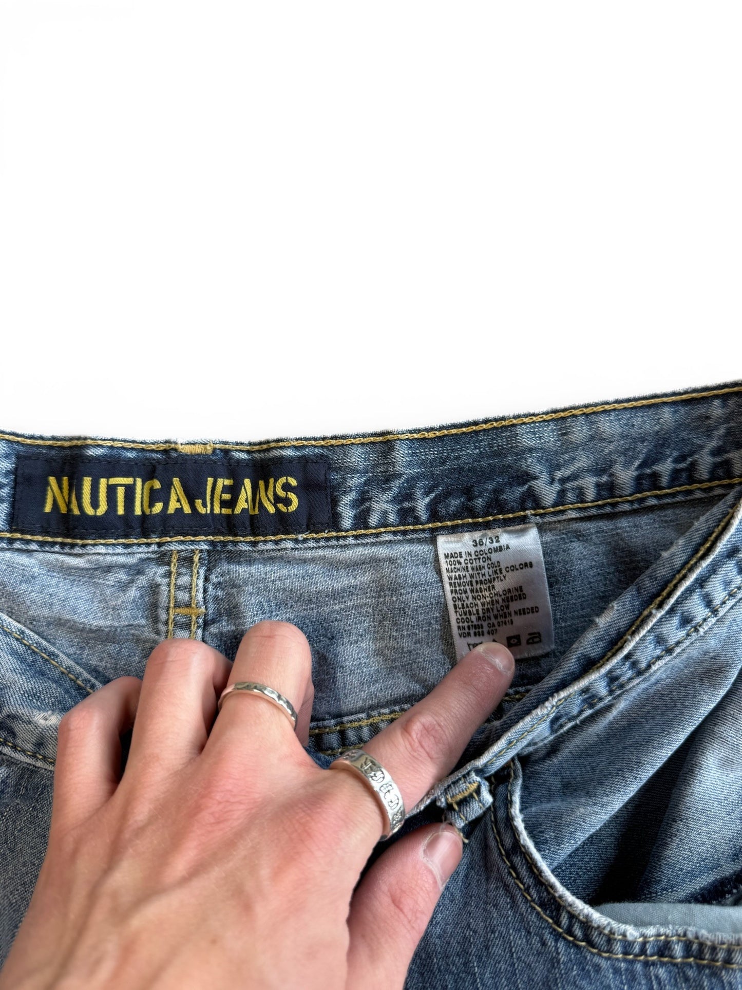 (36") Vtg Nautica Jeans Blue Jeans