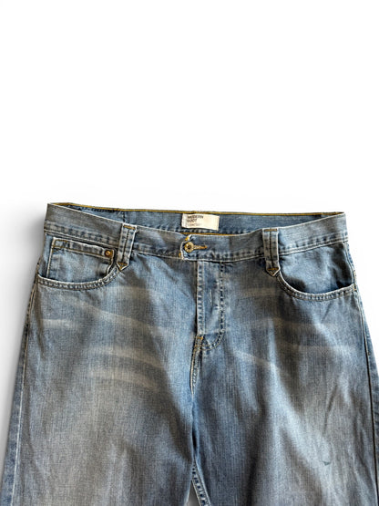 (38W) Vintage Y2K Silver Tab Light Wash Jeans