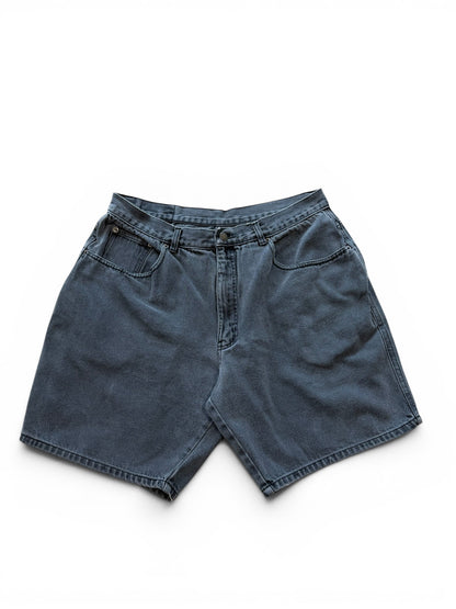 (34W) Vintage Midwest Traders Black Denim Shorts