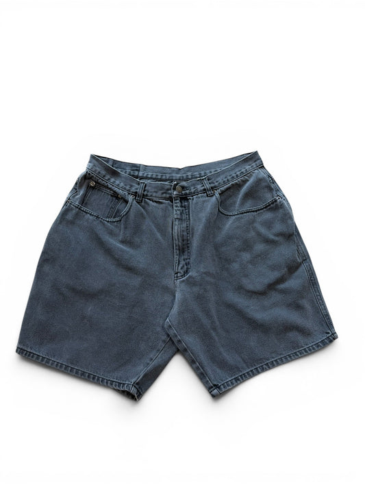 (34W) Vintage Midwest Traders Black Denim Shorts
