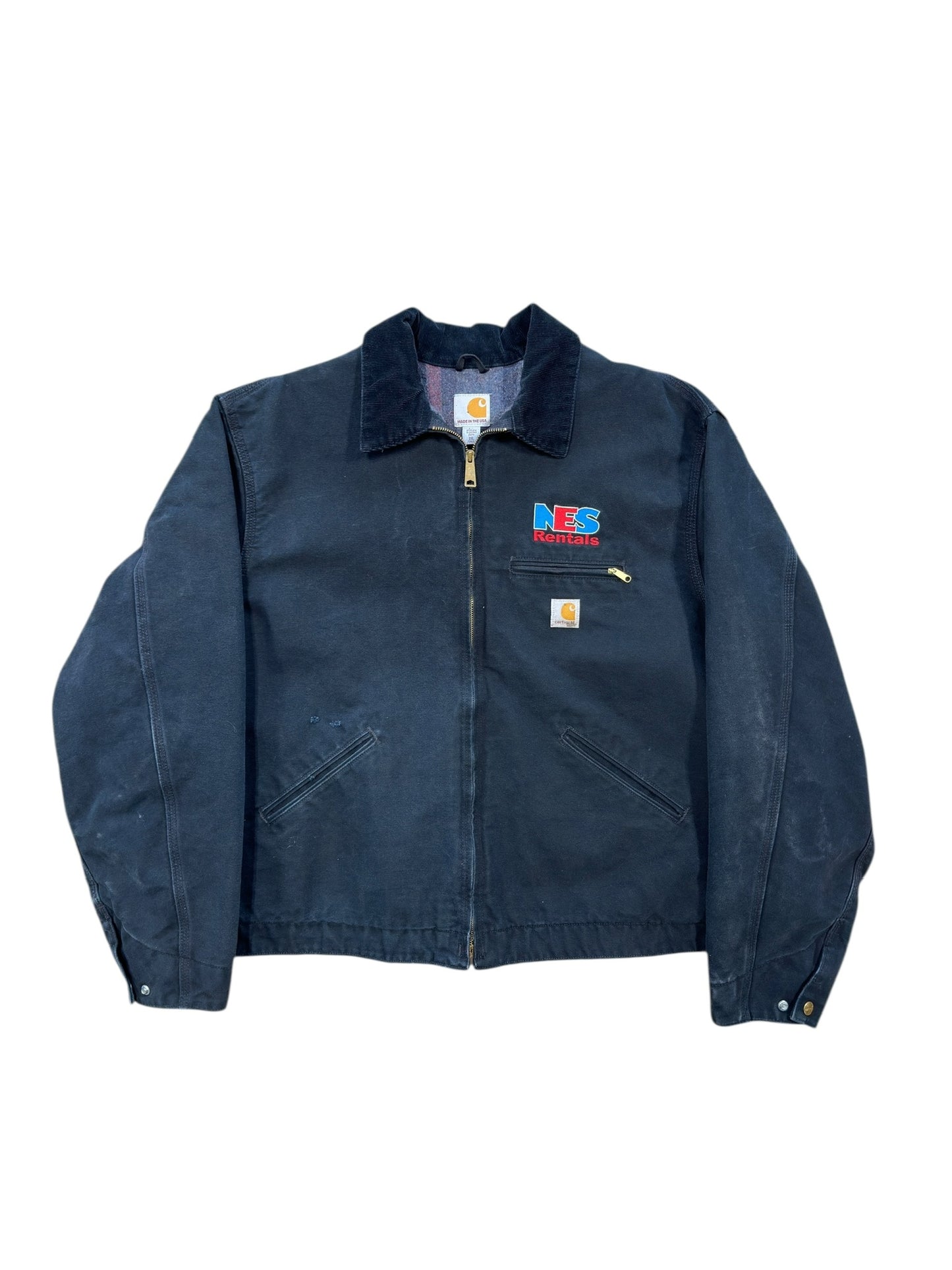 00s Carhartt Detroit Embroidered Jacket Sz XL Tall