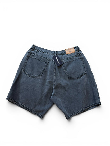 (34W) Vintage Midwest Traders Black Denim Shorts