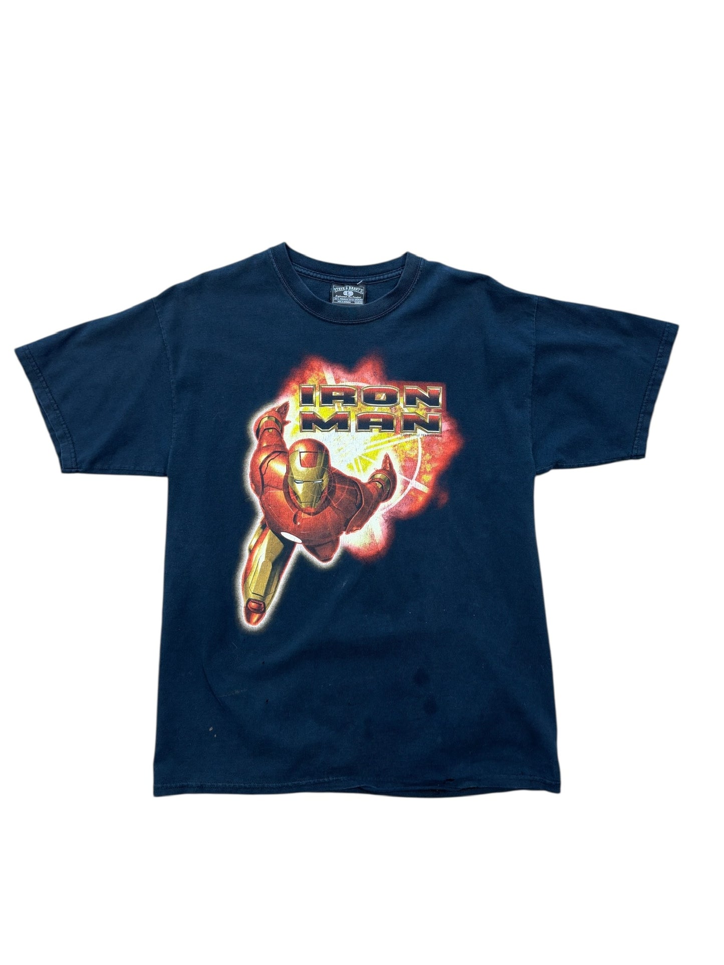 08 Iron Man Tee Black Sz L