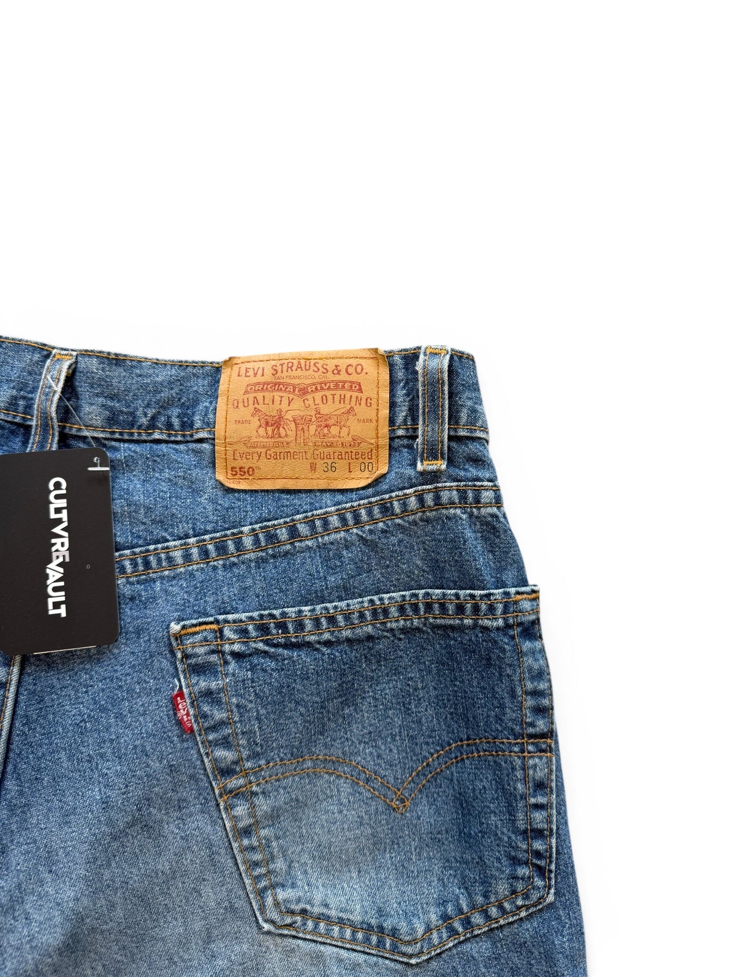 (36W) Vintage 90s Levi's 550 Denim Shorts