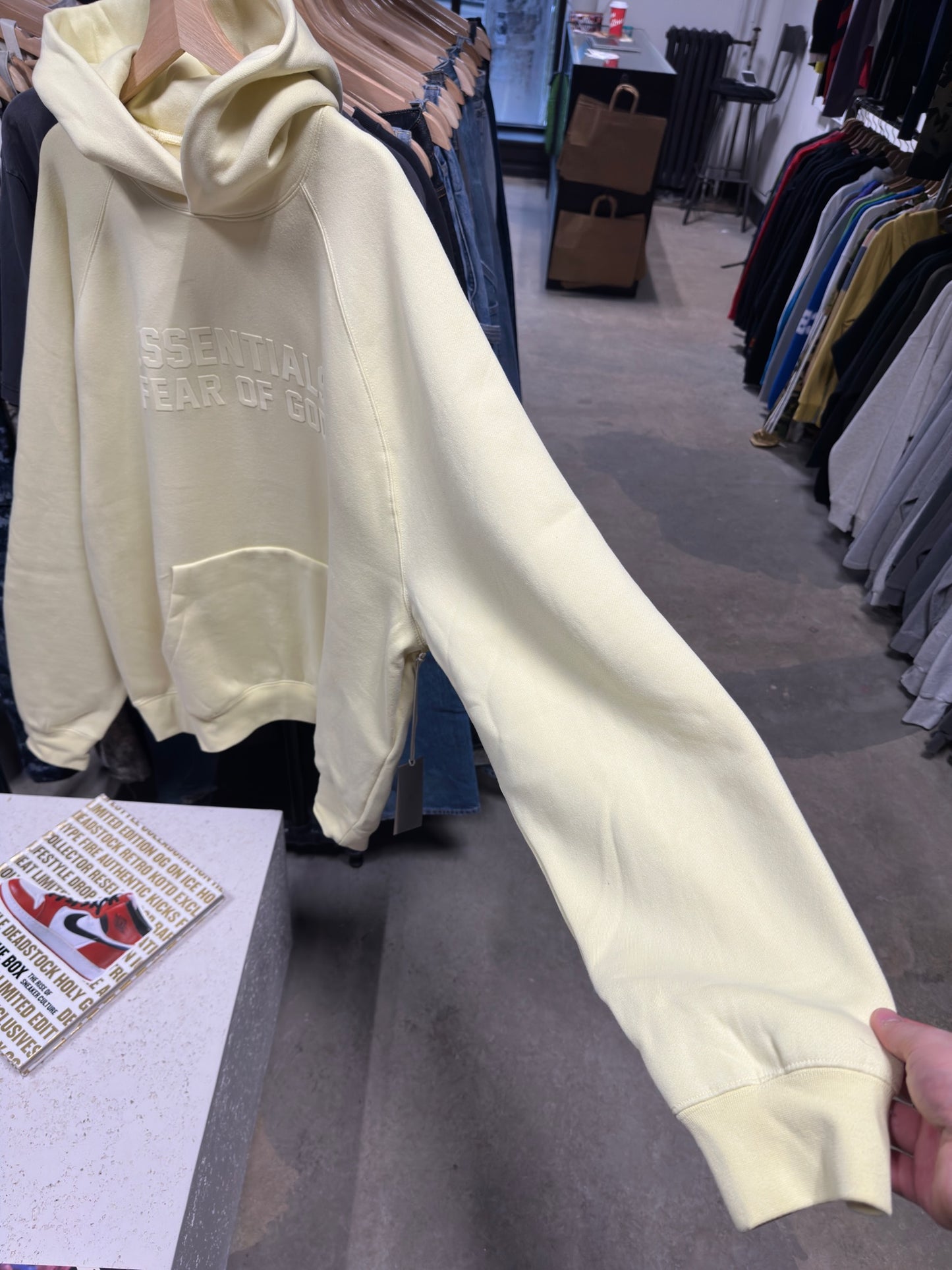 Fear Of God Essentials Canary Hoodie