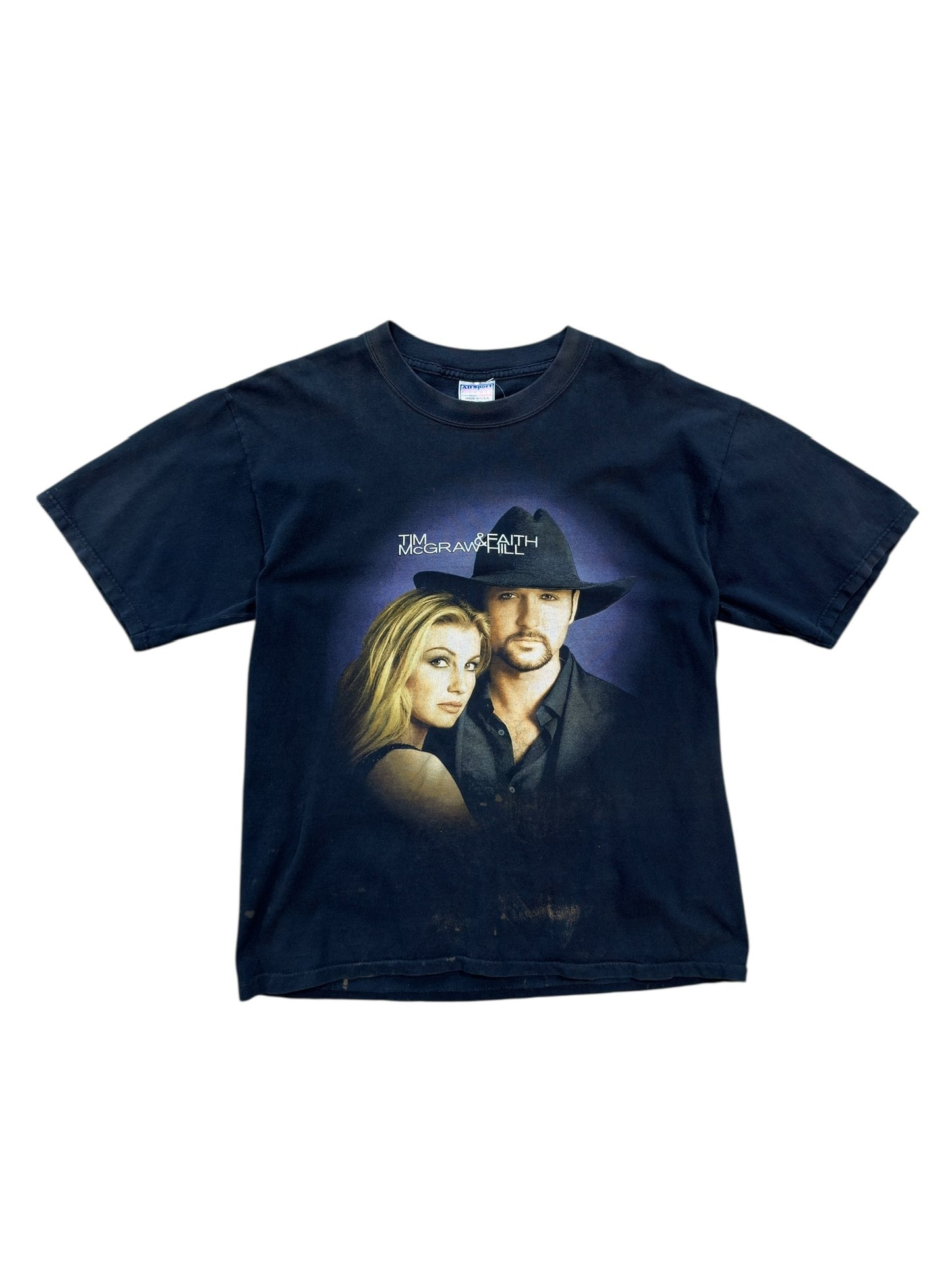 Vtg Tim & Faith McGraw Hill Tee Sz L