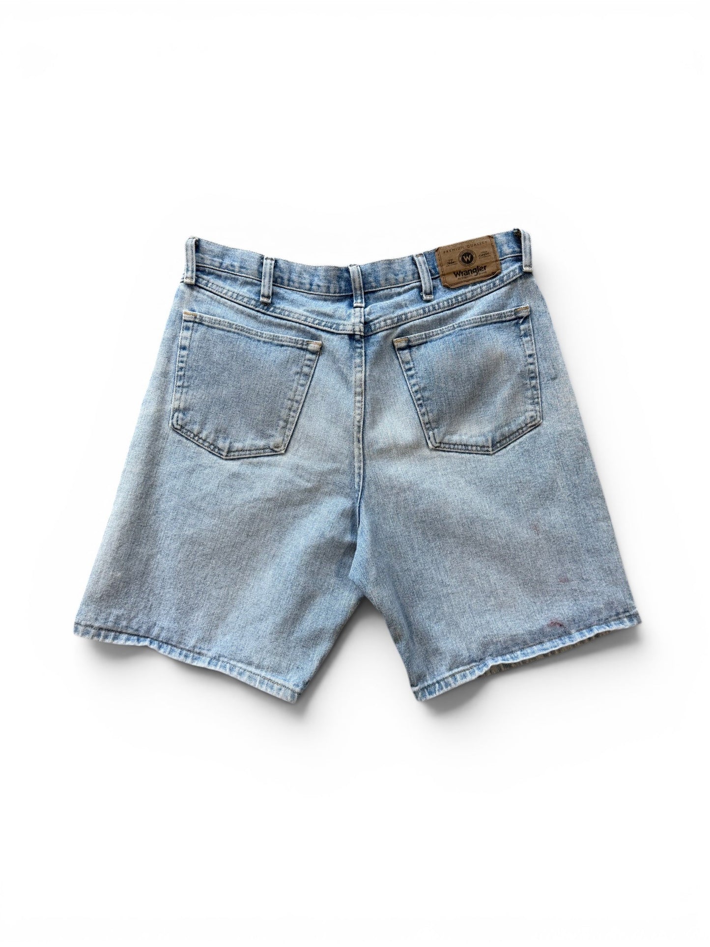 (34W) Vintage Wrangler Light Wash Jorts