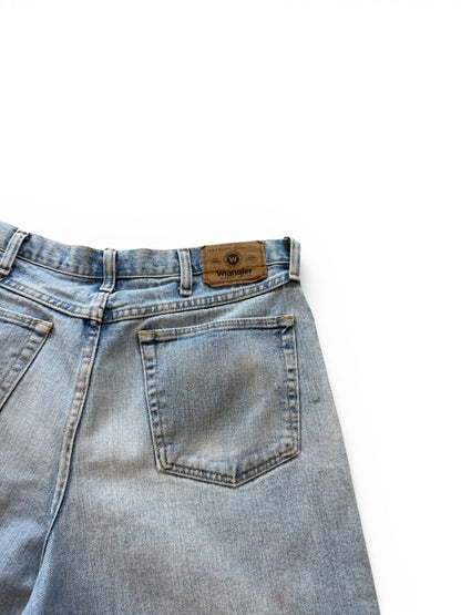 (34W) Vintage Wrangler Light Wash Jorts