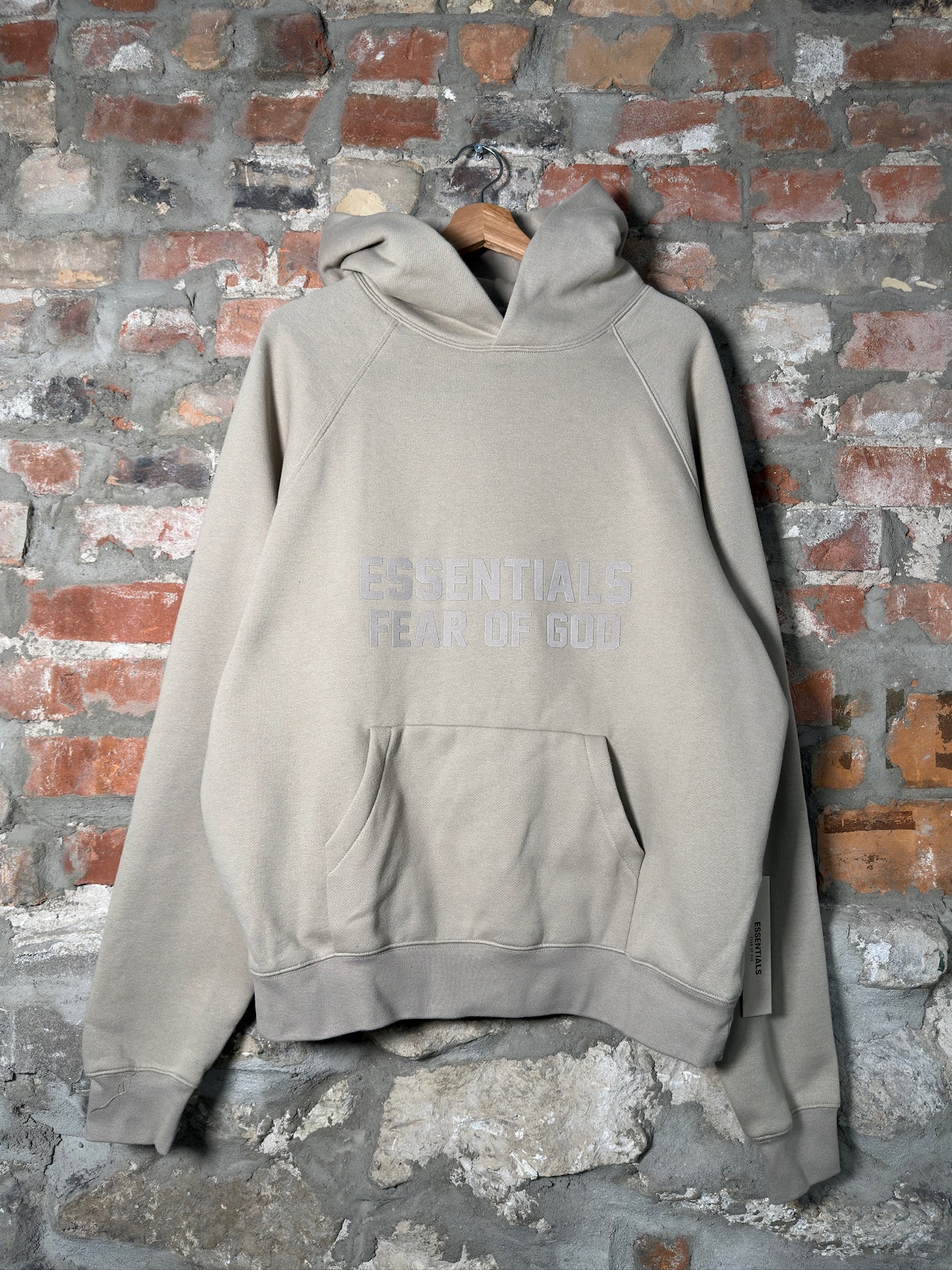 Fear Of God Essentials Smoke Grey Hoodie Sz XS