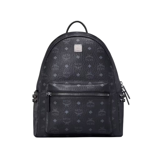 MCM All Over Print Stud Embellished Backpack