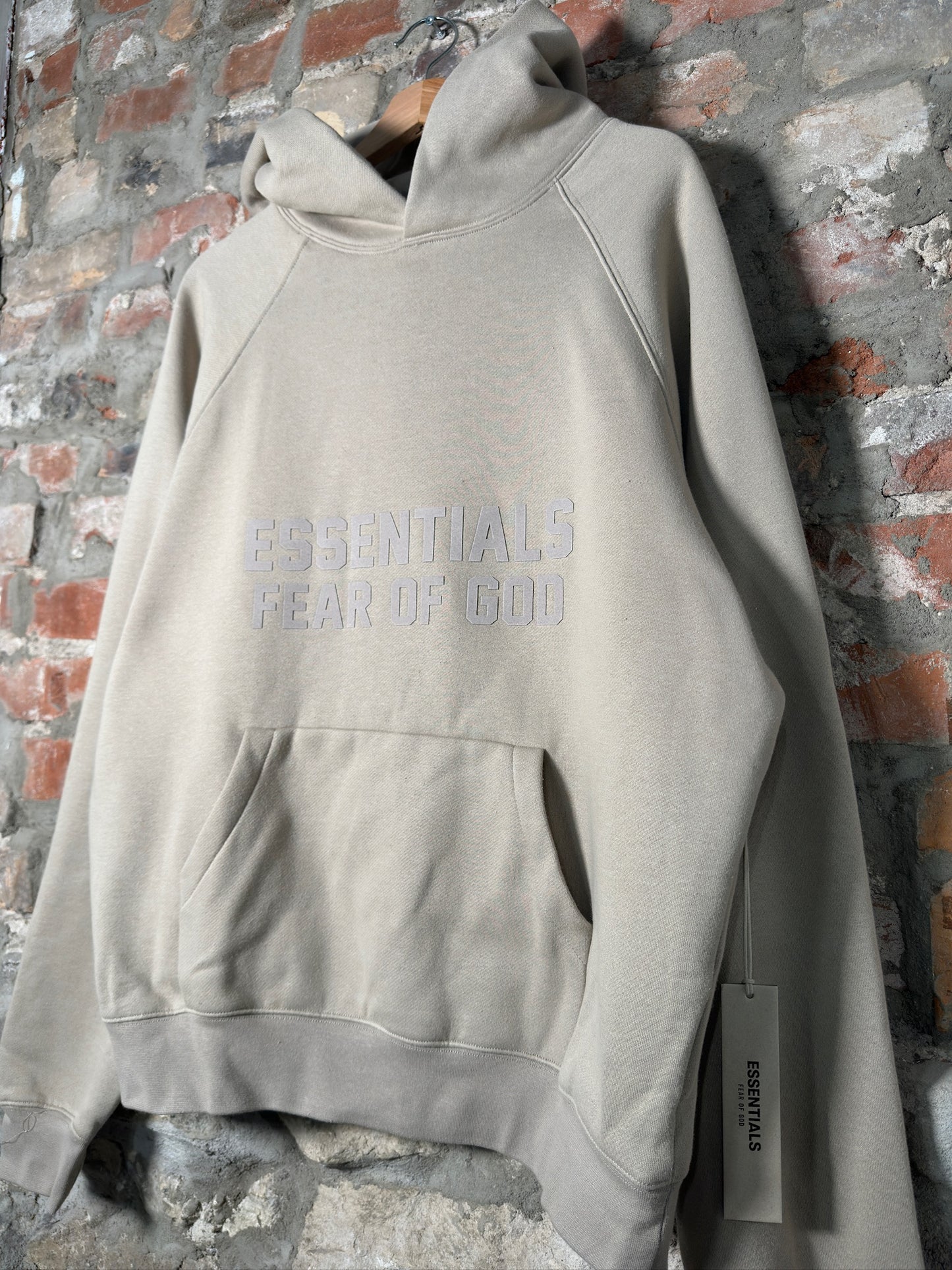 Fear Of God Essentials Smoke Grey Hoodie Sz XS