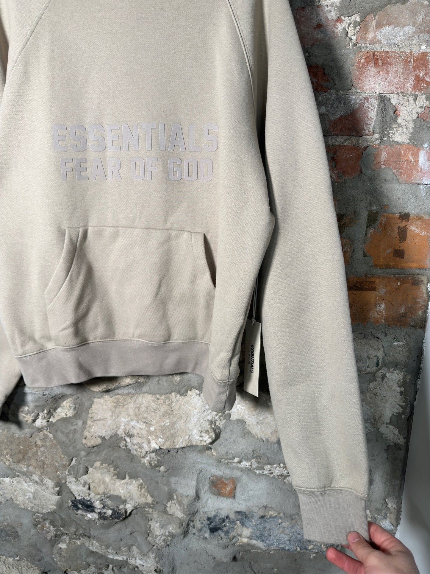 Fear Of God Essentials Smoke Grey Hoodie Sz XS