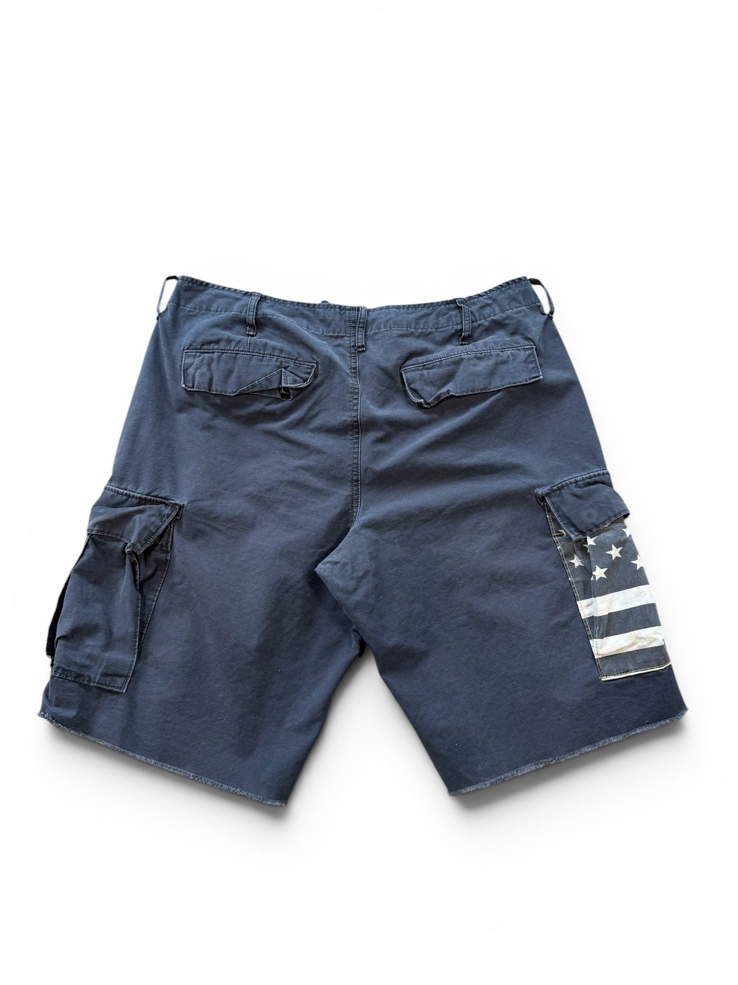 (36W) Vtg Ralph Lauren Polo Denim Suppy Cutoff Shorts