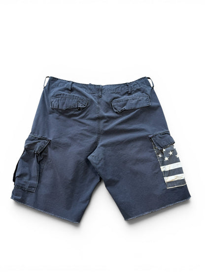 (36W) Vtg Ralph Lauren Polo Denim Suppy Cutoff Shorts
