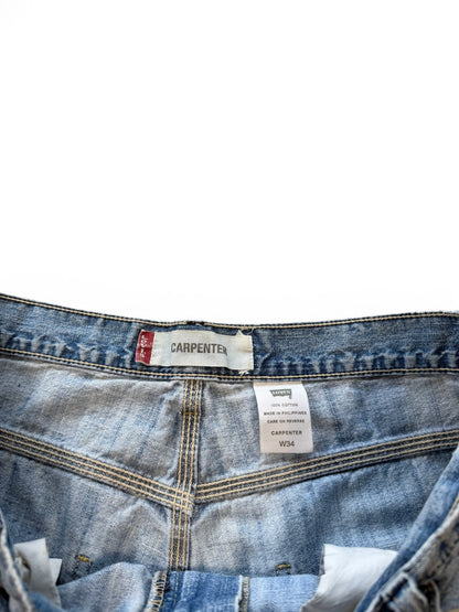 (34W) Vtg Levis Denim Carpenter Shorts