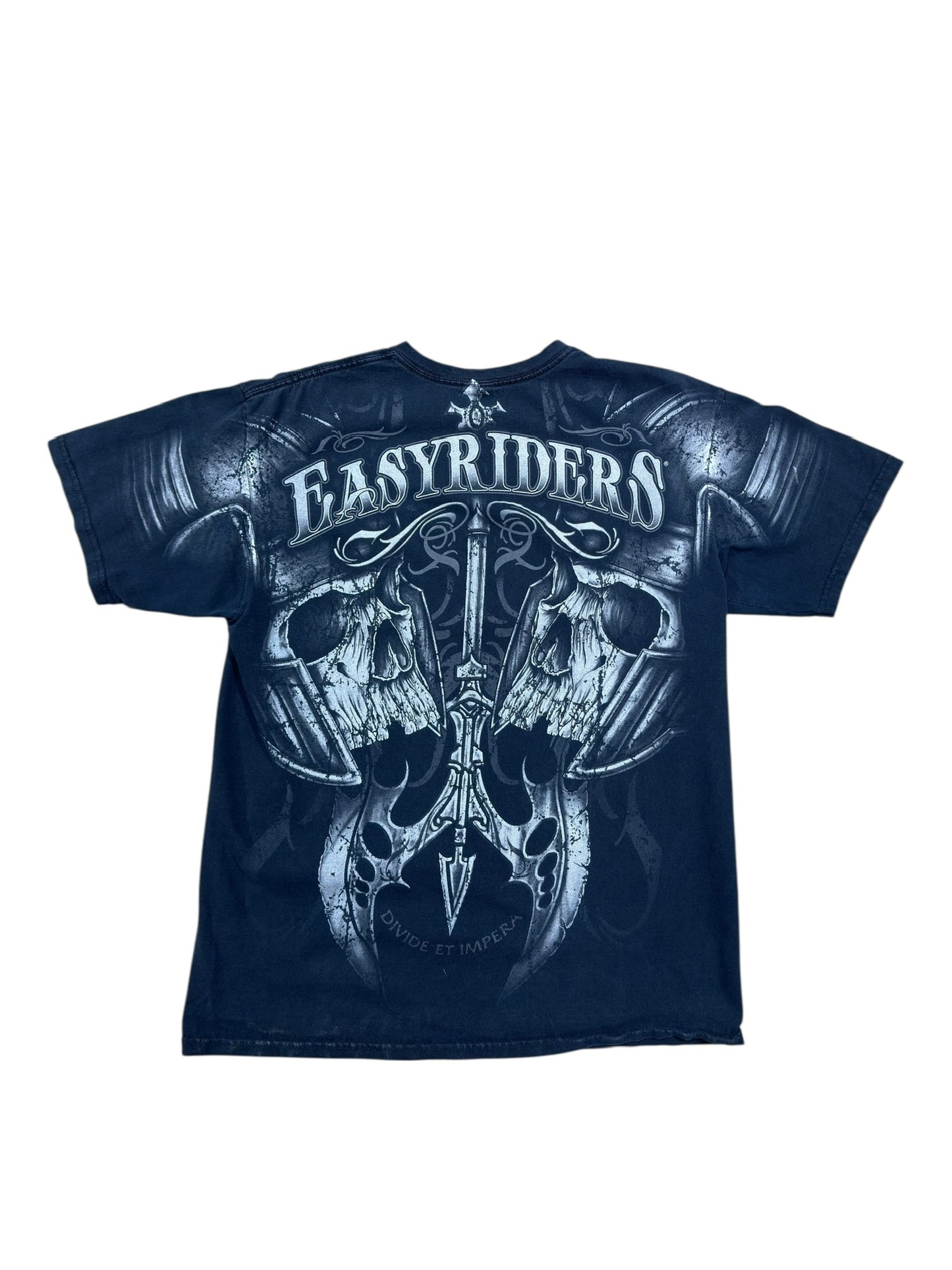 Y2K Easyriders Aop Tee Black Sz L