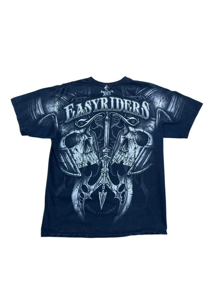 Y2K Easyriders Aop Tee Black Sz L