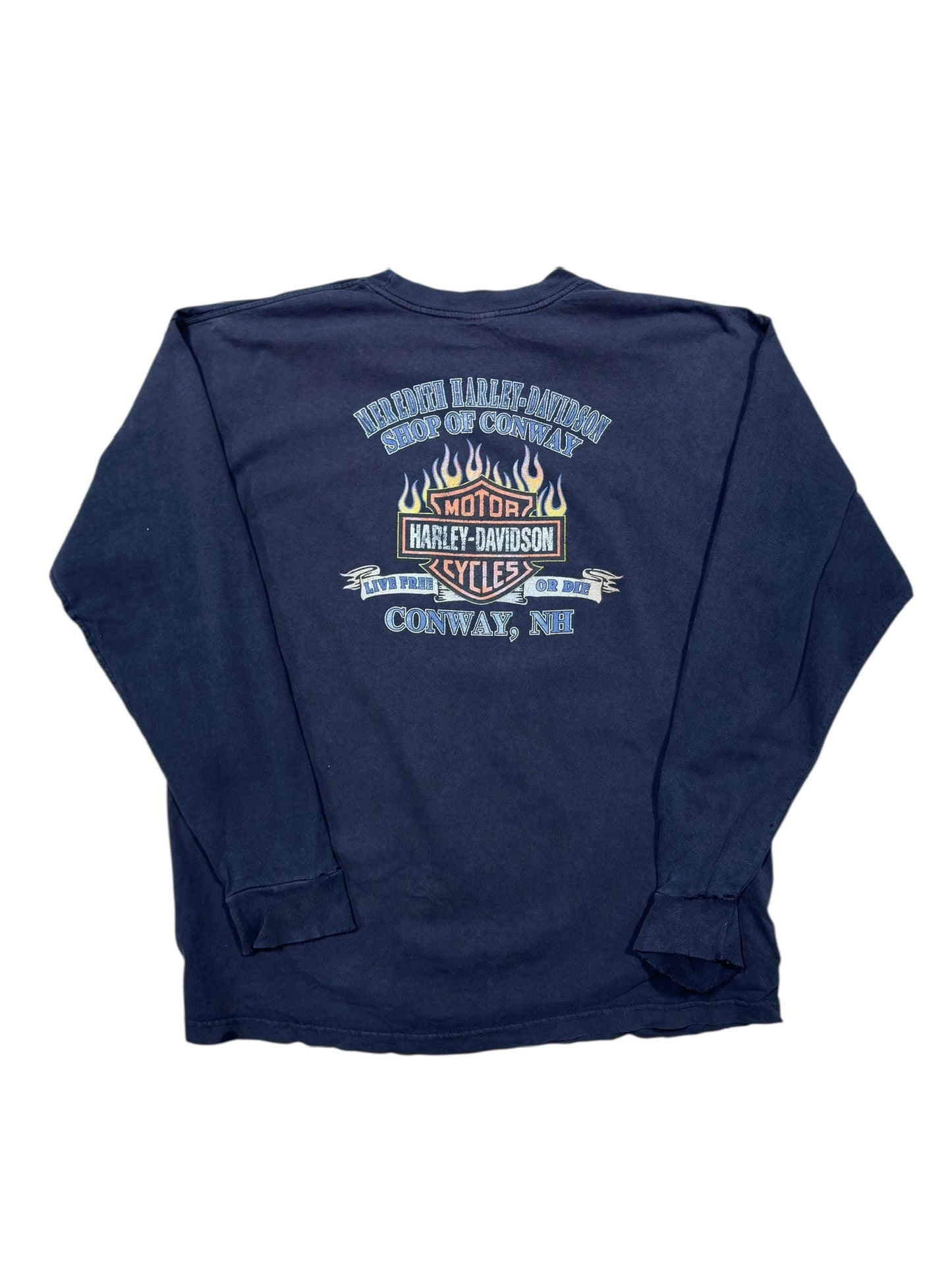 00s Harley Davidson Conway Longsleeve Black Sz XXL