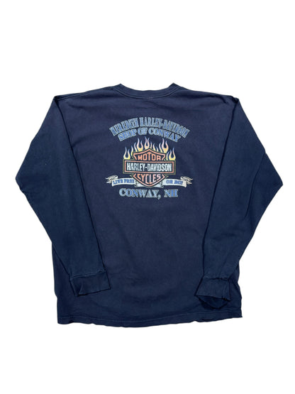 00s Harley Davidson Conway Longsleeve Black Sz XXL