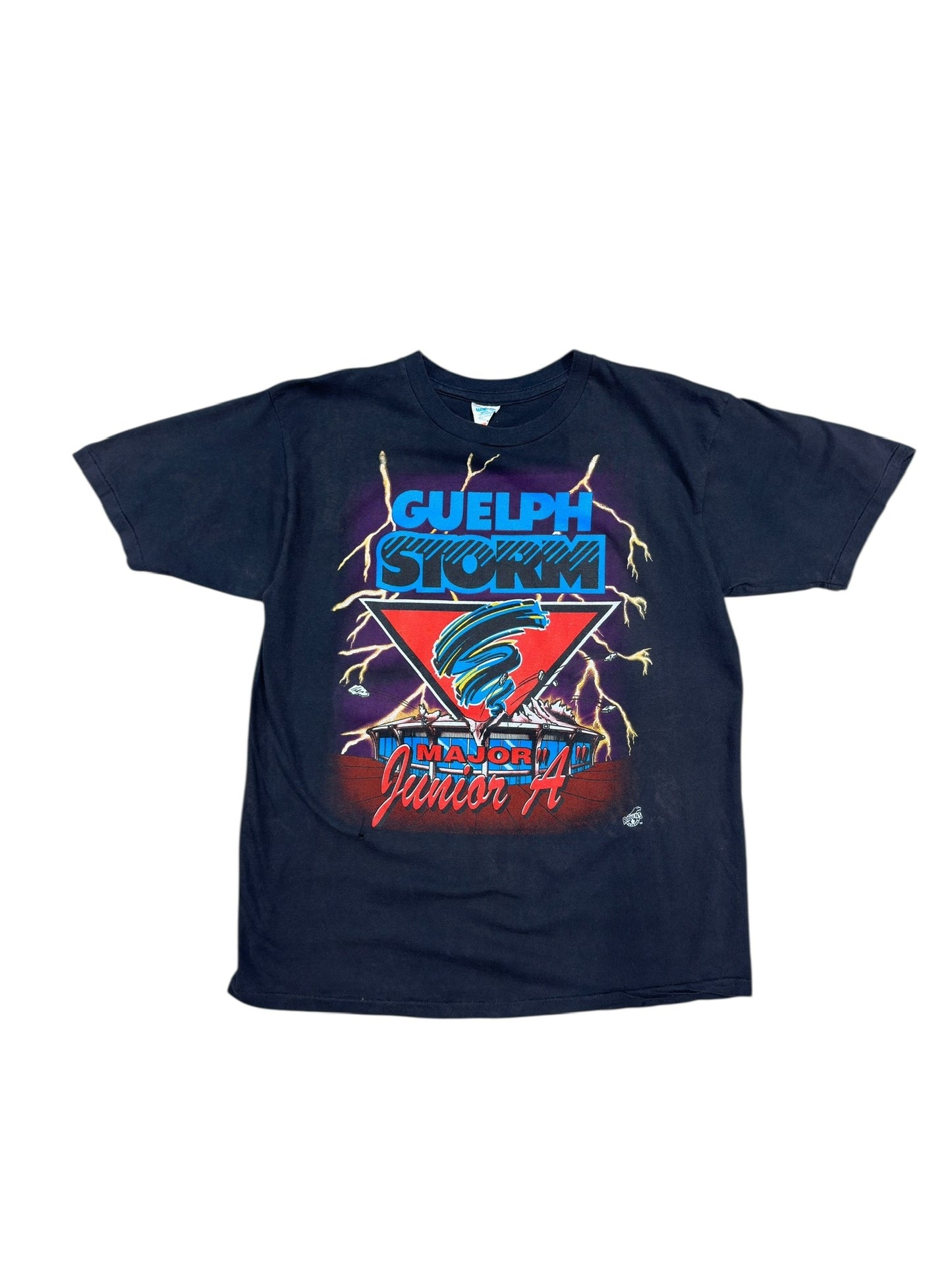 90s Guelph Storm Major Junior Tee Black Sz XL