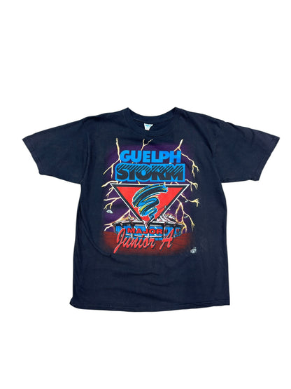 90s Guelph Storm Major Junior Tee Black Sz XL